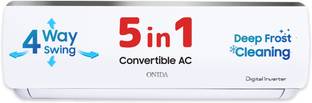 ONIDA 2025 Model 5-in-1 Convertible Cooling 1.5 Ton 3 Star Split Inverter With AI Deep Cleaning AC  - ...