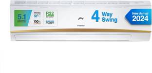Add to Compare Godrej 2024 Model 2.5 Ton 3 Star Split Inverter AC 4334 Ratings & 35 Reviews ₹48,990 ₹68,00027% off Bank Offer