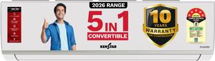 Kenstar 2026 Model 1.5 Ton 5 Star Split Inverter 5-in-1 Convertible with Rapid Cool Technology AC