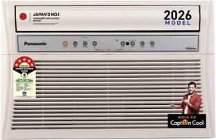 Panasonic 2026 Model 1.5 Ton 5 Star Window Inverter Top Throw Airflow, Cools at 50 Deg. C, Copper Cond...