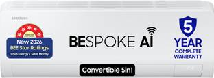 Samsung Bespoke AI 2026 Model 1 Ton 5 Star Split Inverter with Wi-fi Energy Saving, Voice Control, Pow...