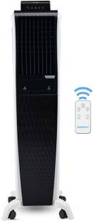 Symphony 55 L Tower Air Cooler with 3-sided Honeycomb Cooling Pads,SMPS Technology,Magnetic Remote