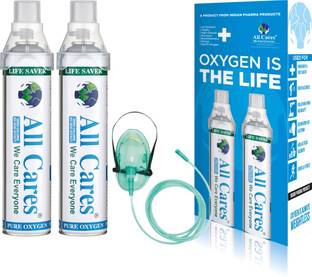 all cares 24 Liter Pack with Facemask Portable Oxygen Can