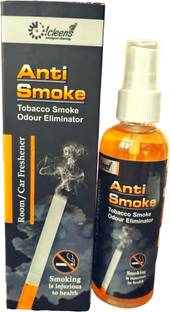 icleens Anti Smoke Tobacco Smoke Odour Eliminator Car Freshener Spray ICAS100