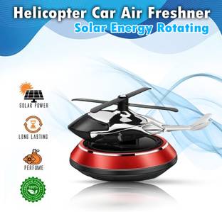 Ubom New alloy Solar Air Freshener Aromatherapy Car Interior Decoration Car Freshener Diffuser Helicopter Solar