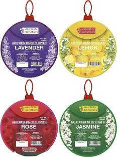 Maureen Naturals Lemon, Rose, Jasmine, Lavender Blocks Air Freshener Flower Set