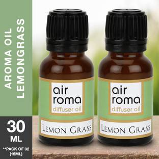 Airroma Lemon Grass, Natural and Undiluted Aroma Diffuser Oil Aroma Oil, Diffuser, Diffuser Set Lemon Grass, Natural and Undiluted Aroma Diffuser Oil