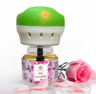 Ekam Rose Diffuser Scented Air Freshener Plug-in Kit