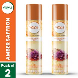 Vayu Air Freshener Room Spray Amber Saffron Flavor (Pack of 2) Spray Air Freshener Room Spray