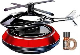 partizano Helicopter Design, Auto Rotation Fan |For Car Dashboard with Perfume Car Freshener Diffuser Solar Powered Car Perfume Diffuser Helicopter Design, For Car Dashboard with Perfume liquid