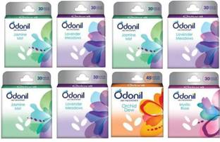 Odonil Lavender, Jasmine, Rose, Sandal Car Freshener Blocks Rose Jasmine Lavender & Sandal