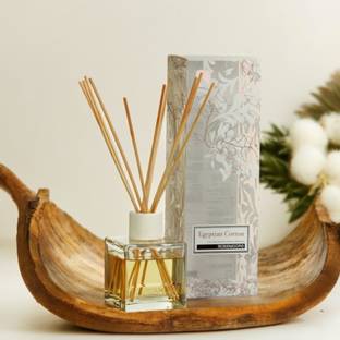 ROSeMOORe scented 10 stick Reed Diffuser Egyptian Cotton Car Freshener Diffuser scented 10 stick Reed Diffuser Egyptian Cotton