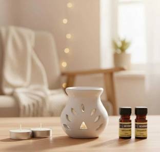 DEVERAUX Lavender, Lemon grass Diffuser Set Devceremicwhite