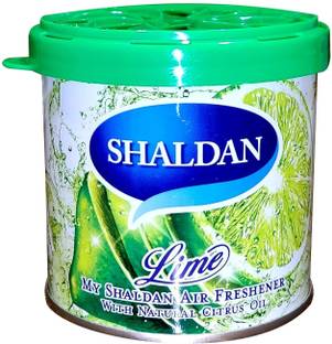 MY SHALDAN Lime Car Freshener Diffuser Japan Gel Car Perfume Air Freshener | With 100% Natural Citrus Oil | Since 1948 | For Car & Home | Lasts upto 60 days | LIME