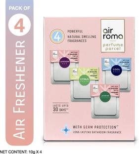 Airroma Perfume Parcel Bathroom Air Freshener - Lasts Up to 30 Days Blocks, Diffuser Bathroom Air Freshener