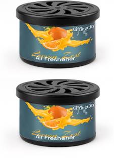 Enew Lemon Zest Diffuser Set Refresh Drive Car Gel Air Freshener - Lemon Zest - 2 Pack