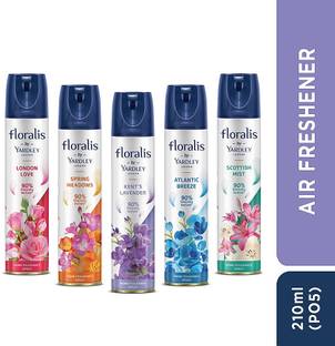 Yardley London Kent's Lavender, London love, Atlantic breeze, Spring meadows, Scottish mist Spray Floralis Air freshener Combo