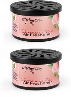 Enew Damascus Rose Diffuser Set Refresh Drive Car Gel Air Freshener - Damascus Rose - 2 Pack