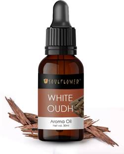 Soulflower White Oudh Aroma Oil White Oudh Aroma Oil for Home, Aroma Electric Diffuser & Burner