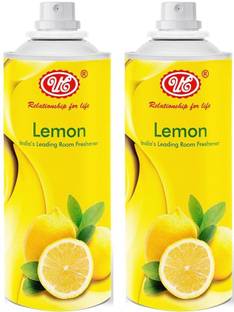 UE Lemon Car Freshener Spray Premium Lavender Room Air Freshener- 350 ml (Pack of 2)
