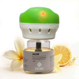 Ekam Noir Scented Automatic Air Room Fresheners Plug-In Kit With 45Ml Refill Oil Automatic Spray Noir Scented Summer Delights Home Fragrance Automatic Air Room Fresheners Plug-In Kit With 45Ml Refill Oil Used For Home Freshener, Room Freshener, Bathrrom Freshener, Office Freshener