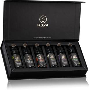 ORVA Peppermint, Tea Tree, Orange, Rosemary, Lavender, Lemongrass Diffuser Pure & Natural Peppermint, Tea Tree, Orange, Rosemary, Lavender, Lemongrass