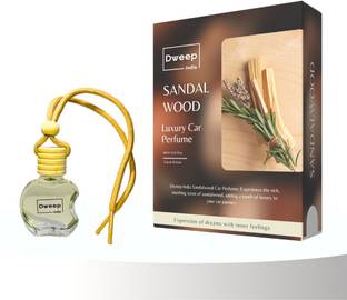 Dweep India Sandalwood Car Freshener Diffuser Sandalwood Car Fragrance