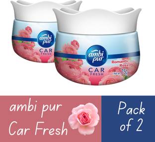 Ambipur Rose Car Freshener Blocks Rose Gel Air Freshener – 75g- Pcs 2