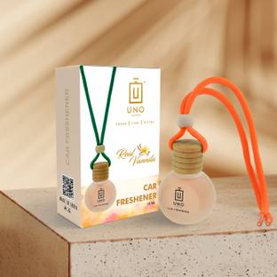 UNO AROMA Real Vannila Fragnance Car Freshener Diffuser Car Freshener Hanging/Car Perfumes Accessories Long Lasting Good Smell Fragrance
