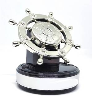 LAVITRA Solar Powered Rotating royal wheel Perfume Car Air Freshener Dashboard Accessory Diffuser S