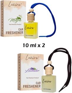 LUXIRE MOGRA Car Freshener Diffuser MOGRA & LAVENDER Car Freshener (Pack of 2)