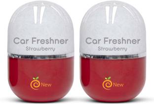 Enew Strawberry Car Freshener Diffuser Set RefreshDrive Twist-Activated Car Gel Air Freshener - Strawberry