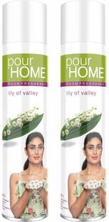 POUR HOME Lily of Valley Room Freshener Spray | Lily of Valley | Room Freshener | (Pack of 2)
