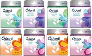 Odonil Mixed Fragrances: Jasmine, Lavender, Orchid, Rose Blocks AIR FRESHNER