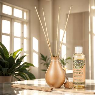 IRIS Amogha Lemongrass Reed Diffuser Set Home Fragrances