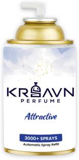 KRSAVN Attractive | Automatic Air Freshener Dispenser Refill | 3000+ Sprays Guaranteed Car Freshener Refill 265ml-Refill-Attractive