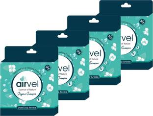 Airvel Jasmine Diffuser Fresh Subtle Jasmine Fragrance Block for Rooms Cars Closets