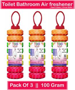 TDO Air Freshner For Toilet Bathroom, Sandal, Lavender, Rose, Jasmin, Lemon, Mogra, Strawberry Blocks Toilet Bathroom Freshener Fragrance Urinal Balls Urinal Cubes Sani Cube for Washbasins & Pantry,