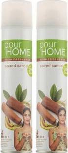 Pour Home sandal Car Freshener Spray Pour Home Room Freshener Sacred Sandal 270 Ml (Pack of 2) Spray