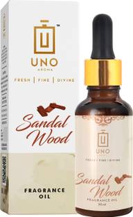 UNO AROMA Sandalwood Essential Oil 100% Pure, Undiluted, Natural & Therapeutic Grade with Glass Dropper- Ideal for Diffusers Aroma Oil Sandalwood Essential Oil 100% Pure, Undiluted, Natural & Therapeutic Grade with Glass Dropper- Ideal for Diffusers