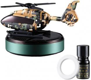 LAVITRA Trending New Helicopter military alloy Solar Car Air Freshener Car Freshener Diffuser Trending New Helicopter alloy Solar Car Air Freshener Aromatherapy Car Interior Decoration Accessories Perfume Diffuser