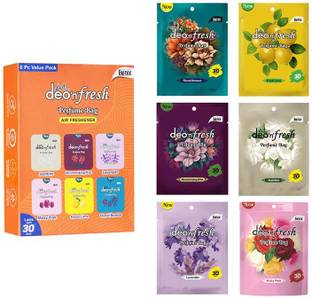 AVL DEO 'N' FRESH Air Freshener, Assorted Fragrance,Pack of 6, Last up to 30 Days, Odour Control Diffuser Air Freshener, Assorted Fragrance - Pack of 6, Last up to 30 Days, Odour Control