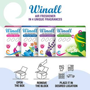 WINALL Rose, Jasmine, Lavender, Bouquet Fresh Blocks Buy 2 Get 2 Free_75g