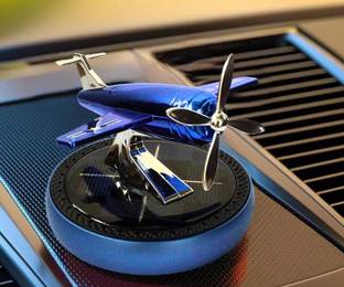 AirMount ™Solar Powered Car Perfume Diffuse/Dispenser Glider Airplane Design, Diffuser Auto Rotation Fan| For Car Dashboard with Perfume liquid & Organic Fragrance