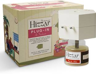 Hizzar Musk & Amber Plug-in Diffuser Kit | Long-Lasting Essential Oil Scent Diffuser Set Musk & Amber Plug-in Diffuser