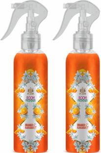 ST-JOHN Room Freshener | Long Lasting Fragrance | Orange & Rajnigandha | Combo Pack of 2 Spray Room Freshener Orange & Rajanigandha Set of 2