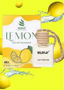 Wildplay Lemon Car Hanging Perfume Car Freshener Diffuser Hanging Car Air Freshener