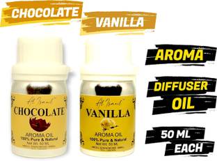 Al Ismail Chocolate & Vanilla Aroma Oil / Pack Of 50 ml Each (Total 100 ml ) / Aroma Oil 100 ml Diffuser