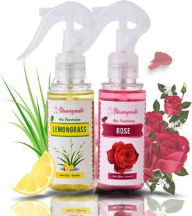 ILLUMYNATE Lemon Grass Rose Room Air Freshener Room Perfume Spray for Kitchen Bathroom Car Car Freshener Spray Room Air Freshener Perfume For Car, Kitchen, Bathroom and Office
