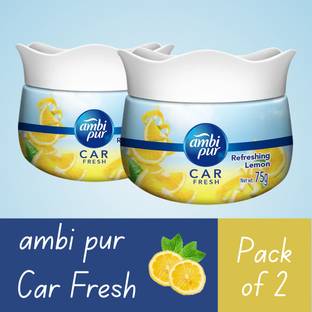 Ambipur Lemon Car Freshener Blocks Lemon Air Freshener – 75g- Pcs 2